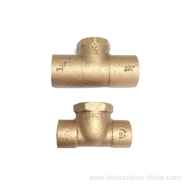 Casting C83600 bronze tee coupling